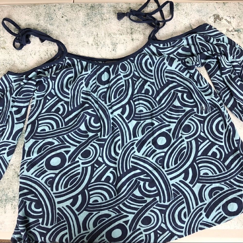 Aerie Cold Shoulder Boho Top -Size Small
